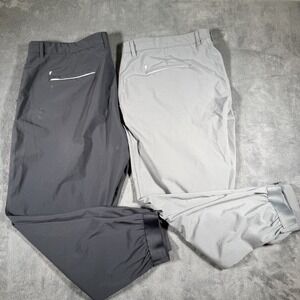 Primo Golf Pants Men's Size 40 Short Tapered Golf Joggers Gray Lot Of 2